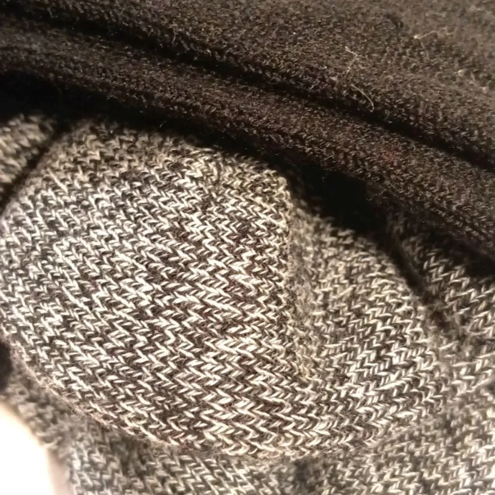 Weatherproof Men's Black Grey Thick Ankle Socks M
